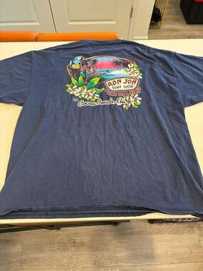 Ron Jon Surf Shop T-Shirt Size 3XL Blue Parrot Beach